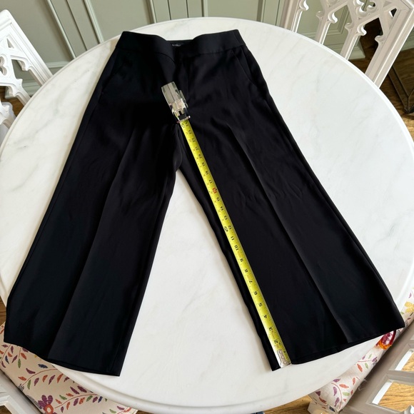 Banana Republic Slim Wide-leg Cropped Pant Black Sz 2 - Picture 6 of 10